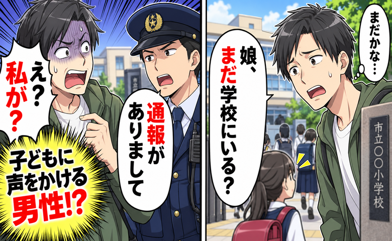 警察「不審者の通報が」私「え？私のことですか？」→事情を説明している最中、事態が動き
