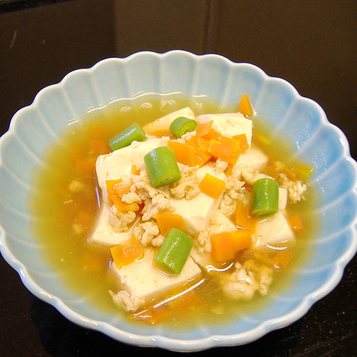 【離乳食中期】豆腐のそぼろ煮
