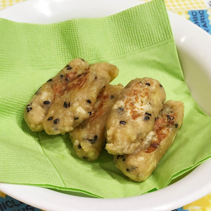 【離乳食後期】さつまいものスティックおやき