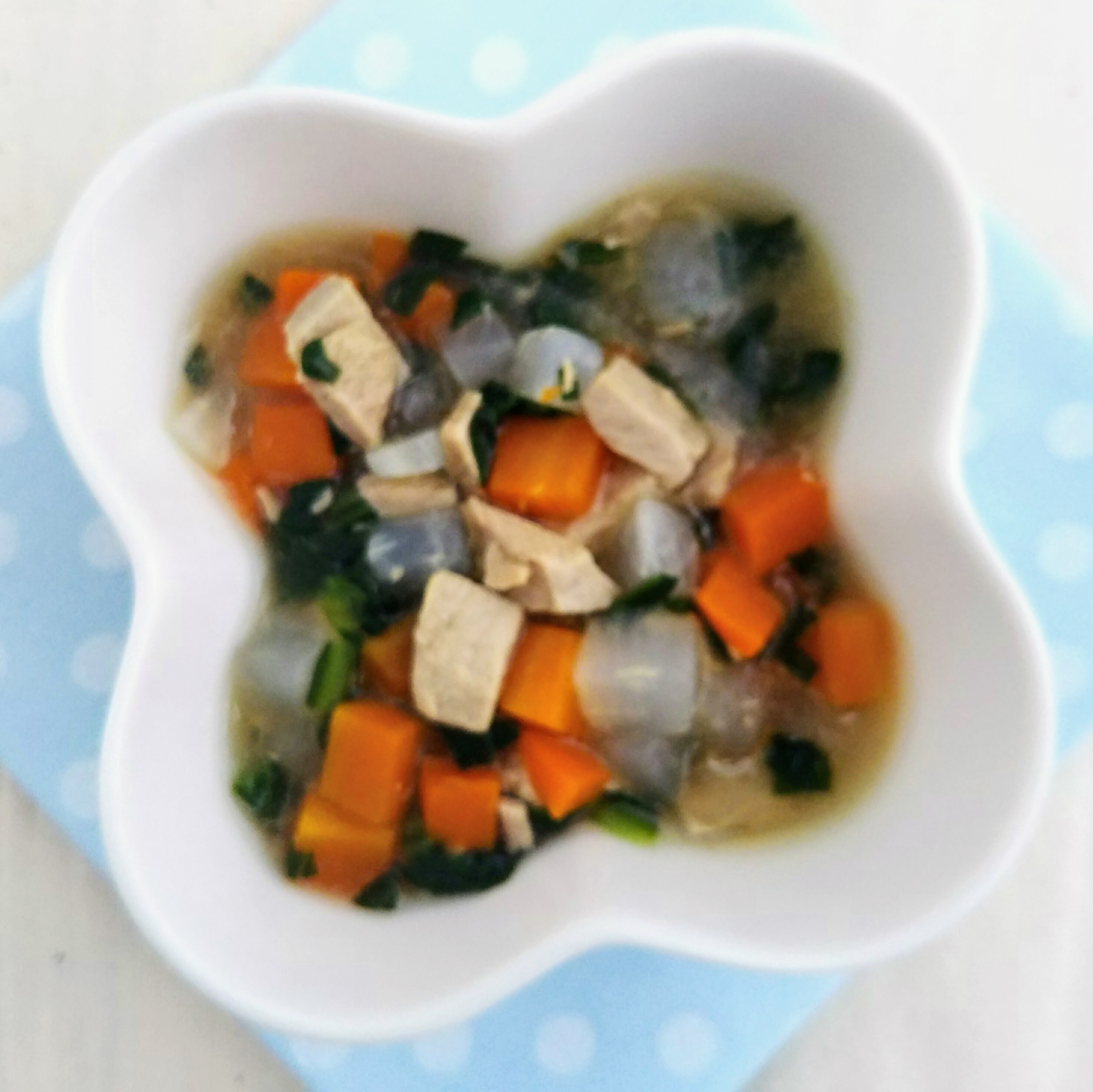 【離乳食後期】まぐろと3種の野菜のだし煮