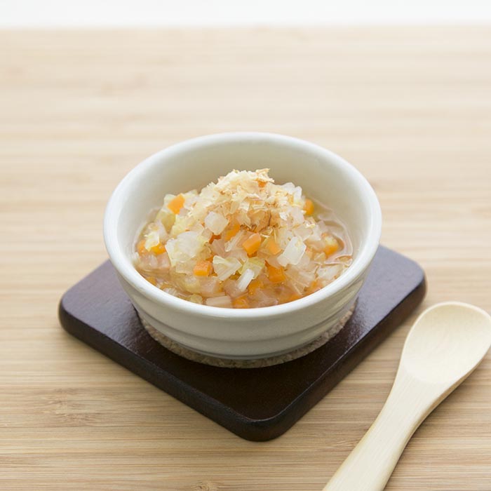 【離乳食中期】白菜と大根の煮物
