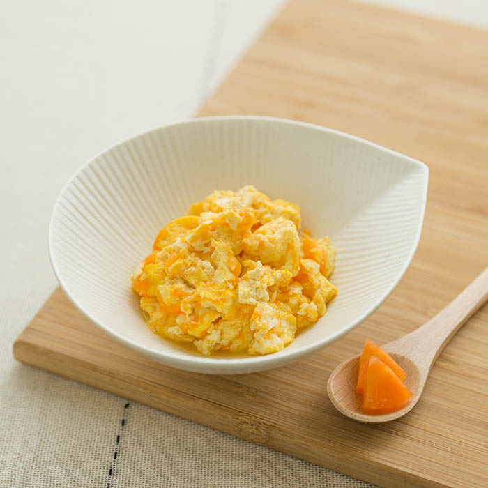 【離乳食完了期】にんじん豆腐のふんわり卵