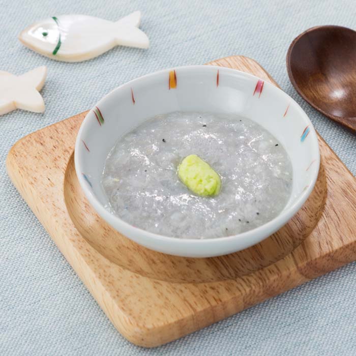 【離乳食初期】しらすと枝豆のおかゆ