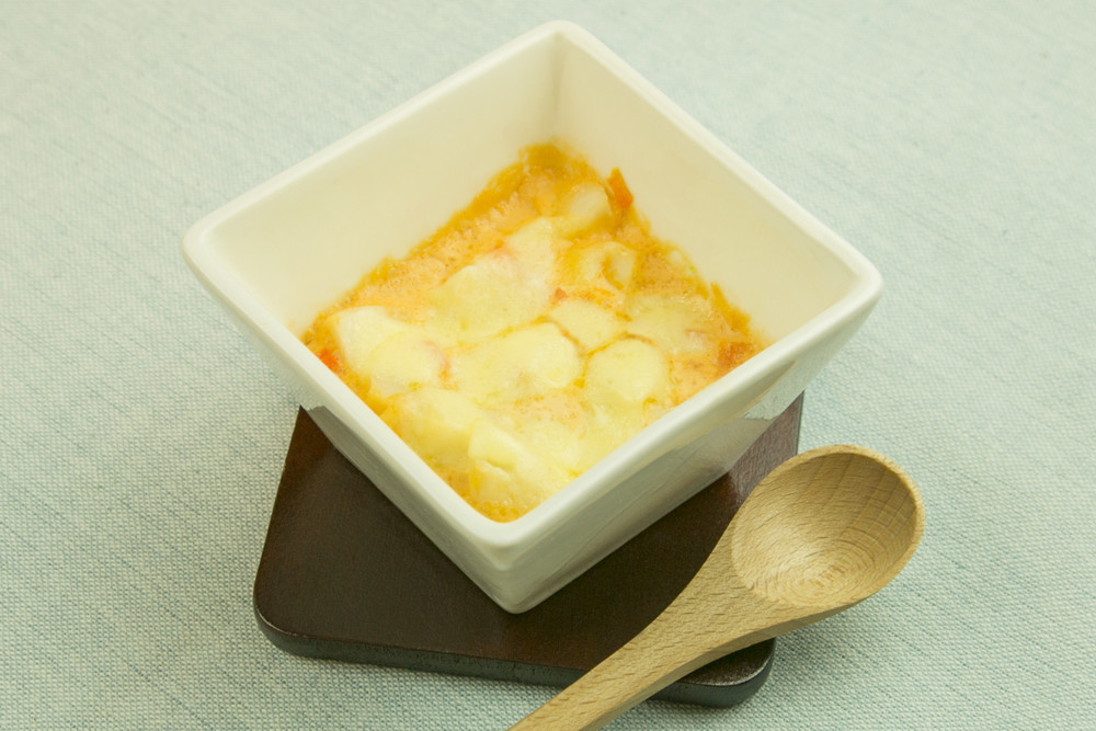 【離乳食】里芋のトマト風味グラタン