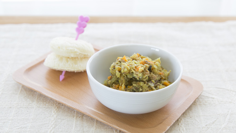 【離乳食完了期】骨まで食べるさばカレー