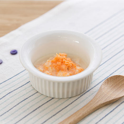 【離乳食中期】キャロットのパン粥