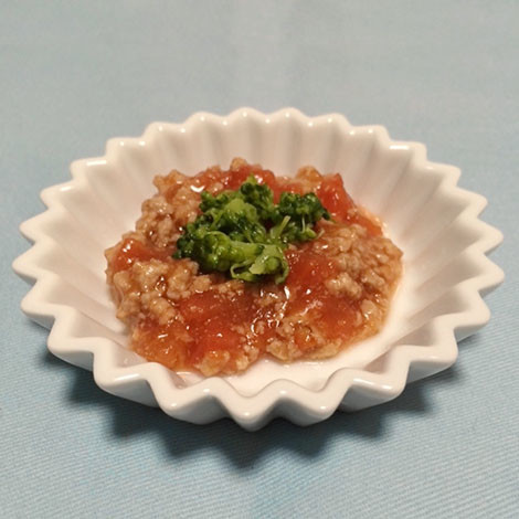 【離乳食後期】豚肉のトマト煮込み