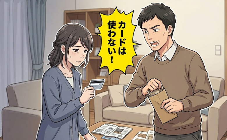 「やさしい人だと思っていたのに」結婚後に発覚した夫のこだわり！高収入な夫がカードを嫌う理由