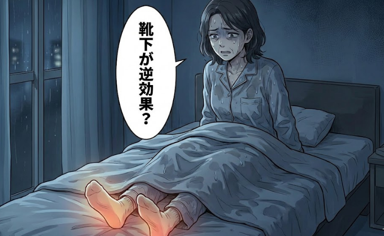 「良かれと思った靴下が裏目に」寝汗をかきやすい更年期。医師が指摘する熱放散の落とし穴【医師解説】