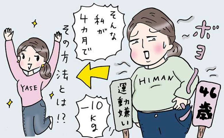 4カ月で10kg痩せた女性のイメージ