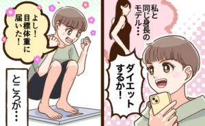 ダイエットに燃える女性のイメージ