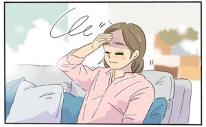 めまいに悩む女性のイメージ