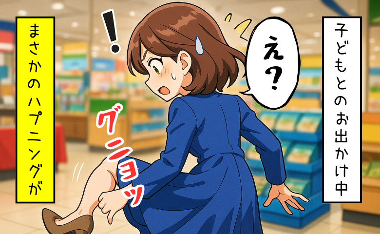 「グニョッ」何か踏んだ？子どもとのお出かけ中に待っていた赤面ハプニング
