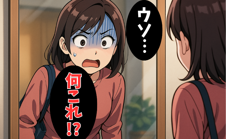 「鏡を見てがくぜん！」帰宅後に気付いた私のスカートに起きていた衝撃の異変