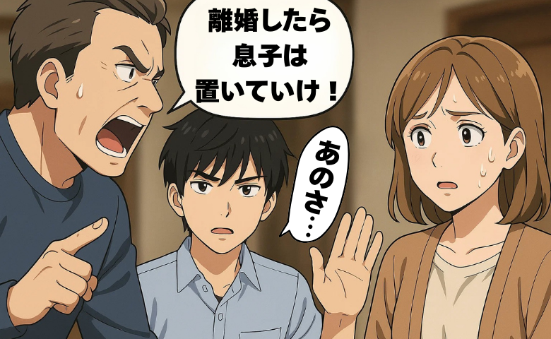 「離婚したら息子は置いていけ！」一方的な夫の要求に…高校生息子のひと言で形勢逆転した話