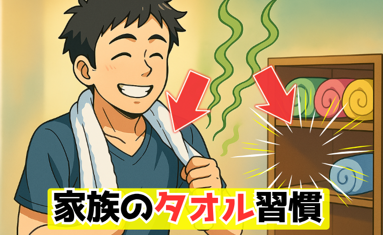 「毎日洗わない」「右から片付けろ」家族のタオル習慣が招いた大喧嘩の行方