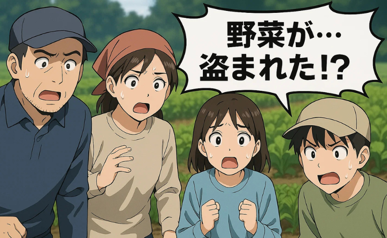 「盗まれた！？」フリマに並んだ見覚えのある野菜…家族総出で挑んだ真相究明の行方