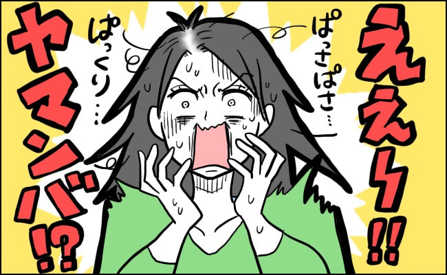 髪がパサパサに