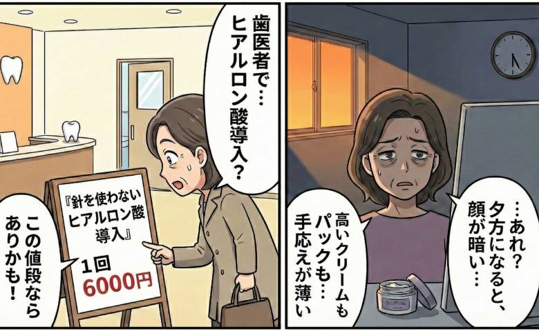 ヒアルロン酸導入に興味を持った女性
