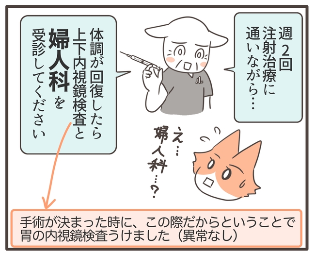貧血放置で子宮筋腫手術／宮島もっちー