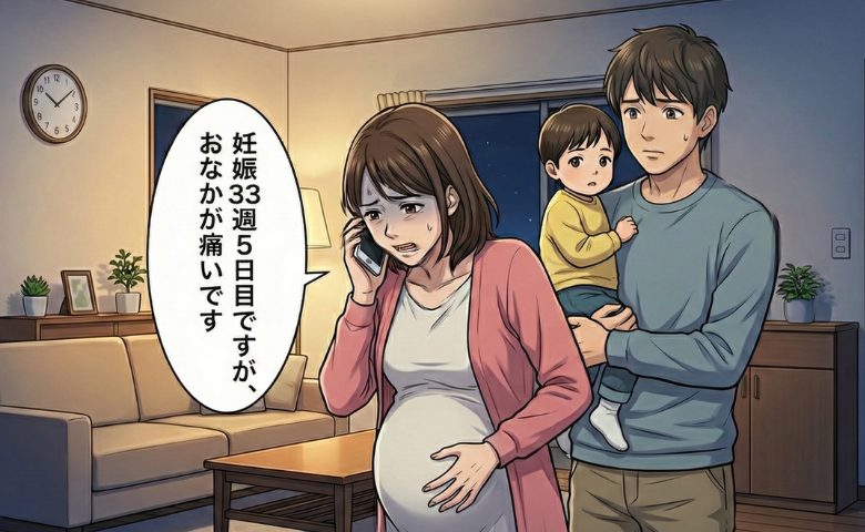 「切迫早産かも」診察中に突然の大量出血！全身麻酔で緊急帝王切開となった妊娠33週の深夜