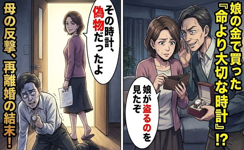 娘のお金を「命より大切な時計」に！？娘を守るため、私が選んだ再離婚の結末
