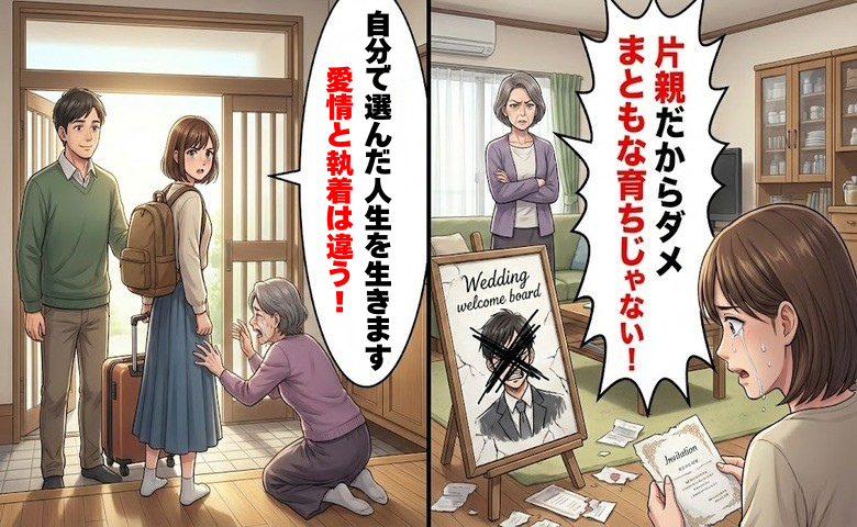 「片親だからダメ」婚約者を見下す母に絶句。親の期待通りに生きるのをやめた結果