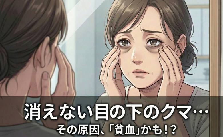 目の下のクマが気になる女性