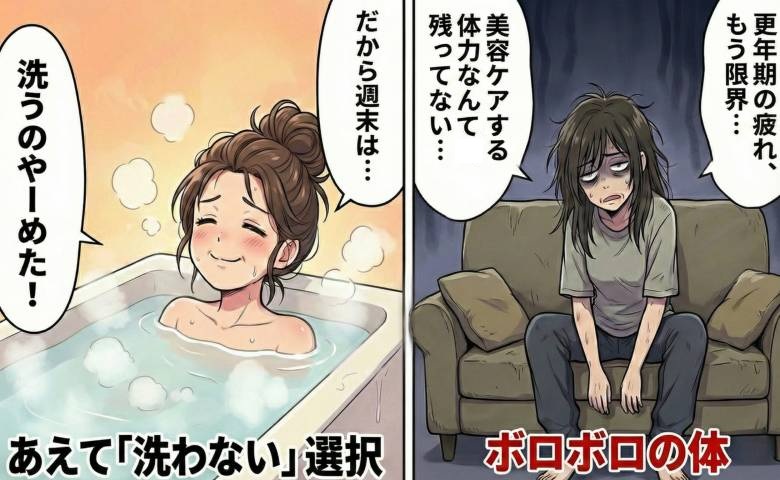 洗わない美容を取り入れた女性