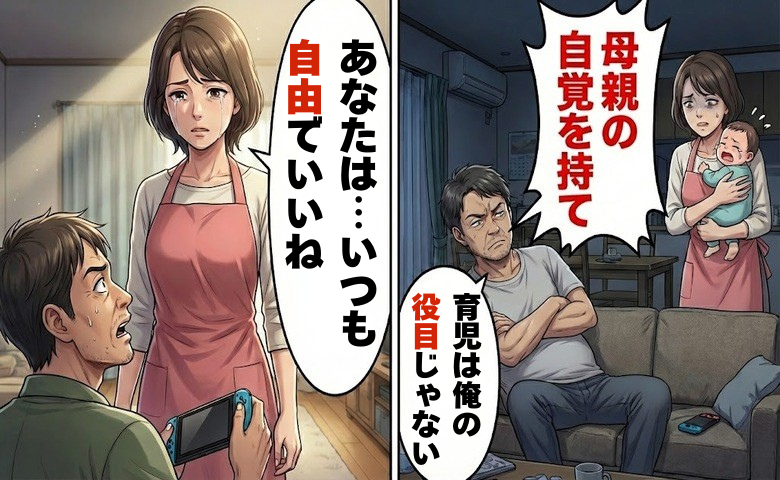 「パートとは負担が違う」「母親の自覚を持て」と言う夫へ。私がすべてを背負うのをやめた結果