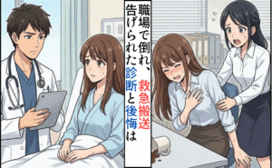 職場のストレスで突然倒れて救急搬送。医師の診断に30代女性が後悔したこととは