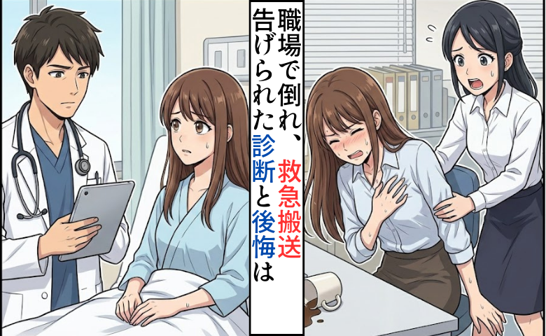 職場のストレスで突然倒れて救急搬送。医師の診断に30代女性が後悔したこととは