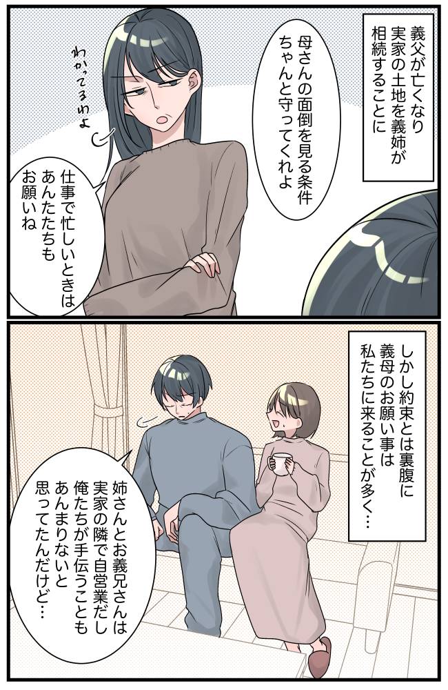 介護を放棄し相続を狙う義姉