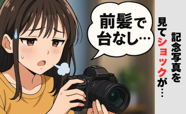 イメチェン失敗　イメージイラスト