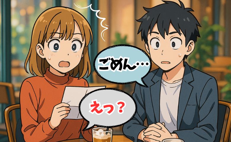 プロポーズのハプニング　イメージイラスト