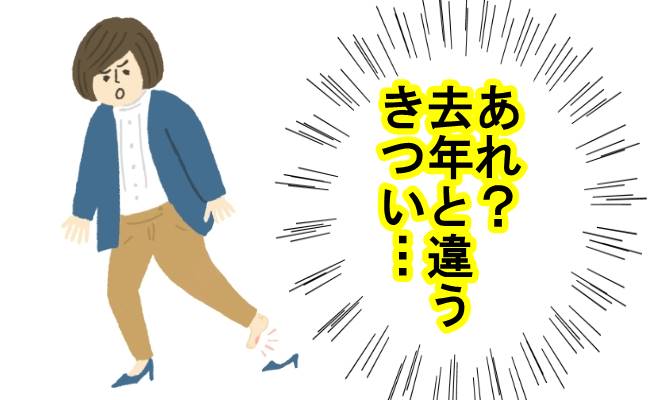 靴がきつい　イメージイラスト
