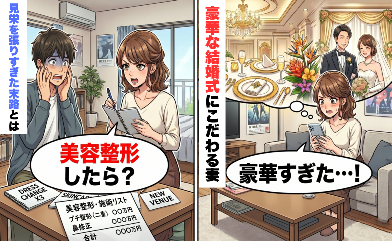 友人の結婚式を機に「豪華な式」にこだわるようになった妻