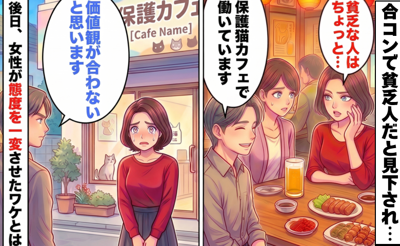 「貧乏な人はちょっと…」合コンで見下され追い出された私。翌日届いたメッセージが人生を変えたワケ