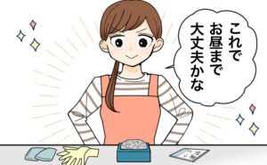 お弁当の食中毒対策を万全に行う主婦