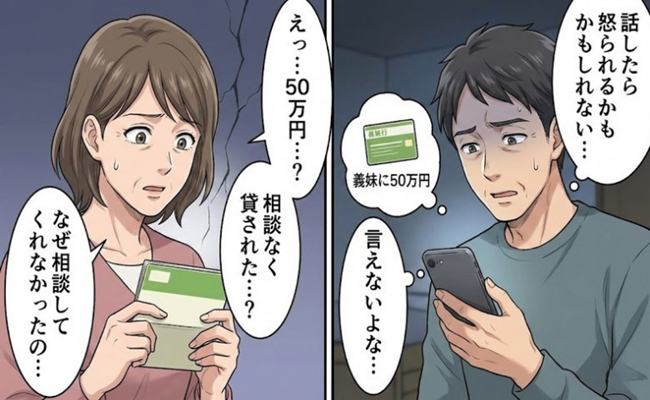 夫婦のお金のトラブル　イメージカット