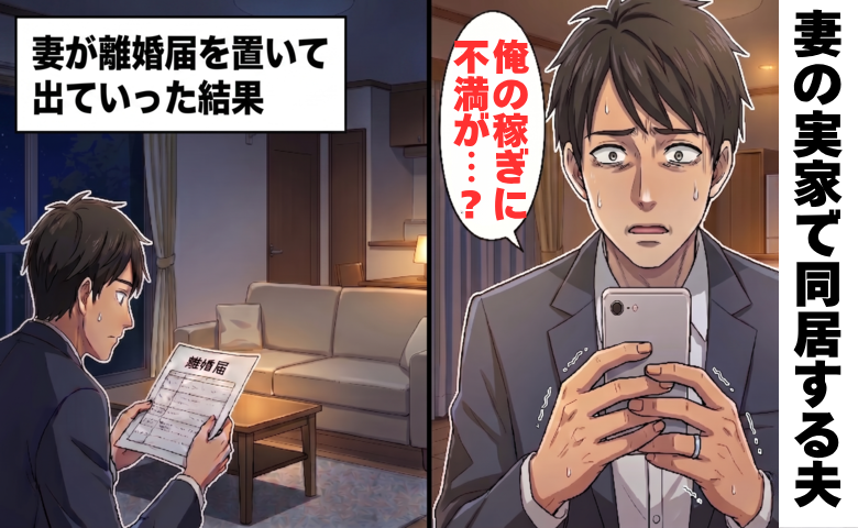 妻の実家で同居する夫を見下し続ける妻