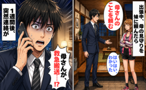 要介護の母を妹に託す兄