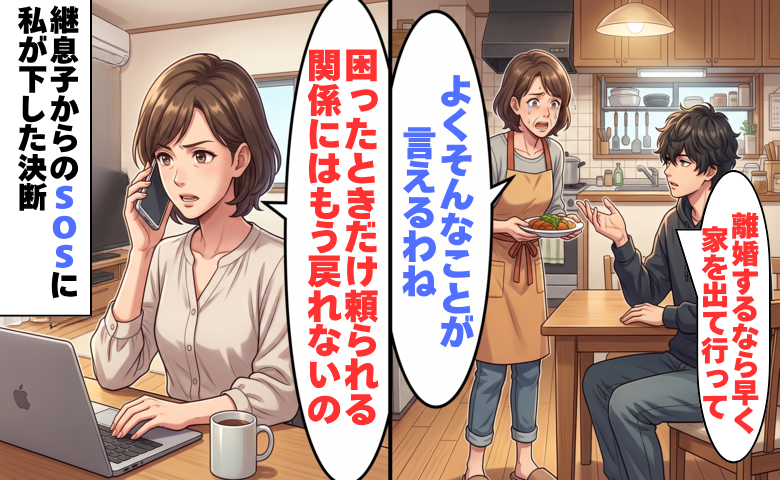 実の息子のように育ててきた息子に、ひどい言葉を浴びせられる母親