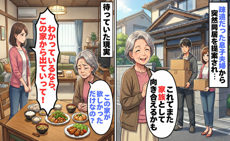 疎遠だった息子夫婦から、突然同居を提案された母