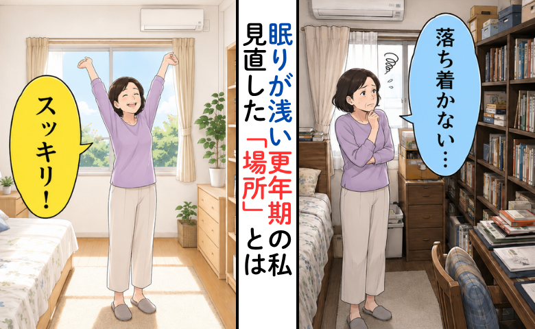 眠りが浅い女性のイメージ
