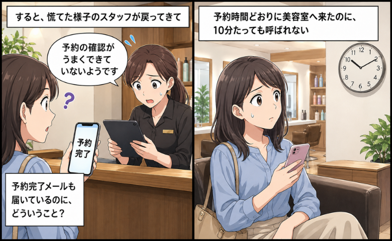 予約を入れて美容室に向かった女性のイメージ