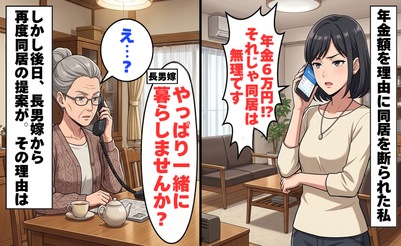 年金額を理由に同居を断られた女性