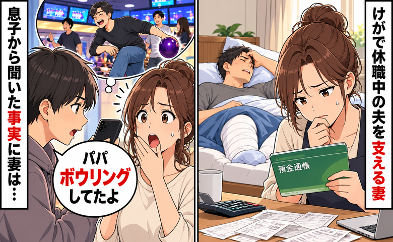 けがで休職中の夫を支える妻